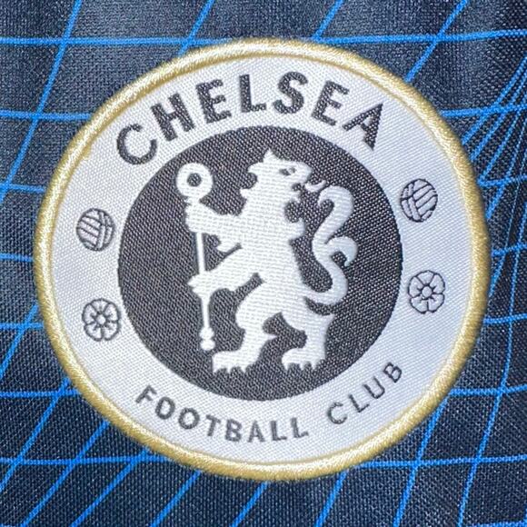 Chelsea FC London Black Blue #13 Short Sleeve Jersey Size Large - Picture 4 of 12